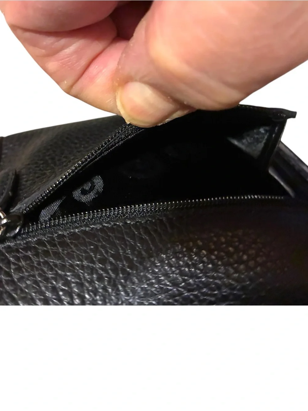 Brighton Black & Brown Leather Organizer Wallet Crossbody | Croc Embossed